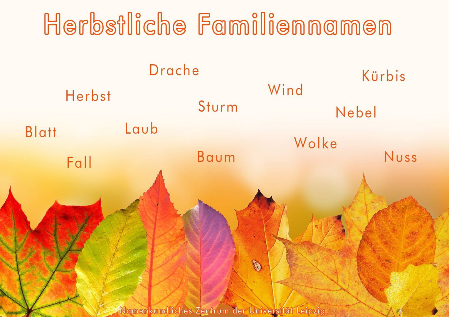 Universit T Leipzig Herbstliche Familiennamen