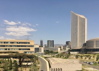 Der Sitz der Afrikanischen Union in Addis Abeba (Äthiopien)