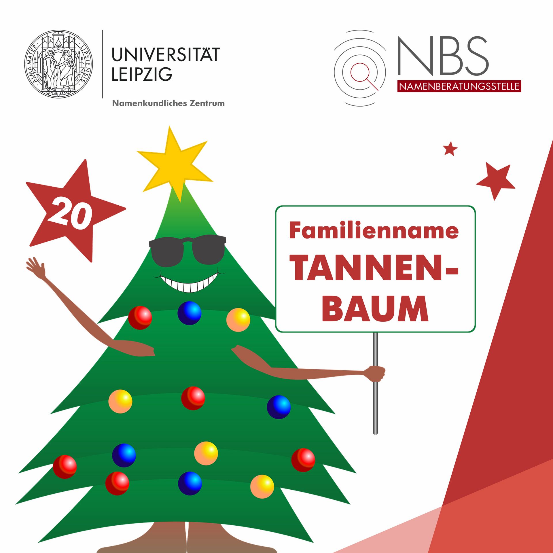 Universität Leipzig Türchen 20 Tannenbaum als Familienname