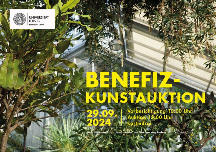 Grafiken, Gemälde, Zeichnungen und Patenschaften ersteigern. Benefiz-Kunstauktion im Botanischen Garten der Universität Leipzig