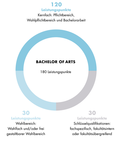 Grafik zum Aufbau des Studienganges