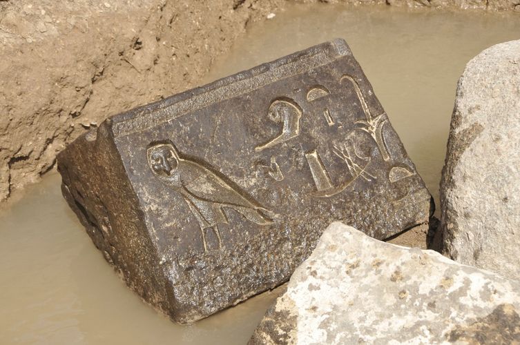 Überraschungsfund im Grundwasser: Etwa 2.400 Jahre alte Inschrift des Königs Nektanebo I.