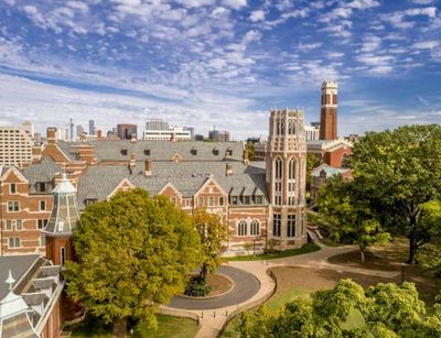 Luftaufnahme der Gebäude der Vanderbilt University in Nashville.